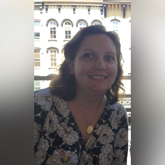 Lands' End Green and White Floral Patterned Midi Dress - Picture 13 of 13